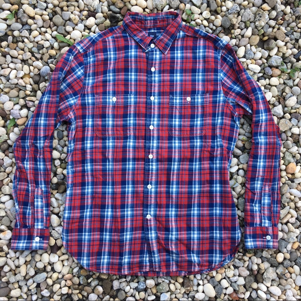 Gap Medium Weight Plaid Flannel